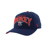 Allen Americans Zephyr Competitor Navy w/ Red Text Adjustable Hat