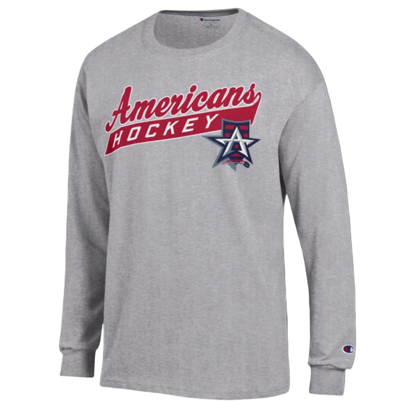 Champion Grey Retro Text Tee