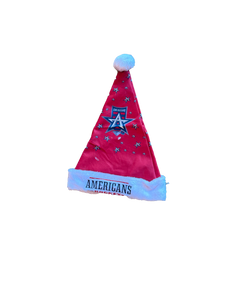 Allen Americans Plush Santa Hat