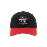 Allen Americans Zephyr Black/Red Colorblock Adjustable Hat