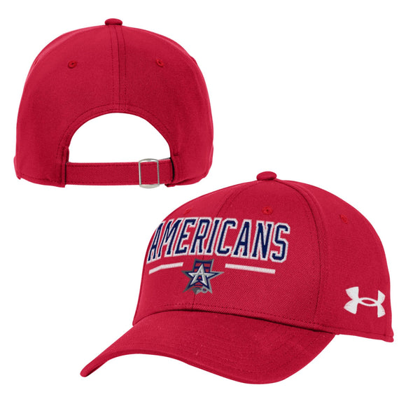 Allen Americans Under Armour Adjustable Red Hat
