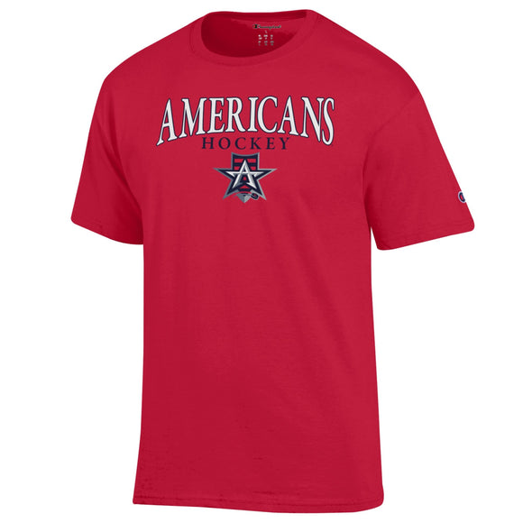 Allen Americans Classic Text Tee Red