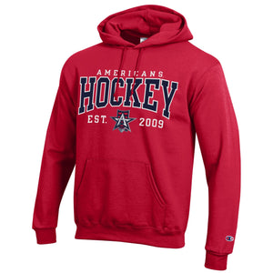 Allen Americans Red Arch Shield Hoodie