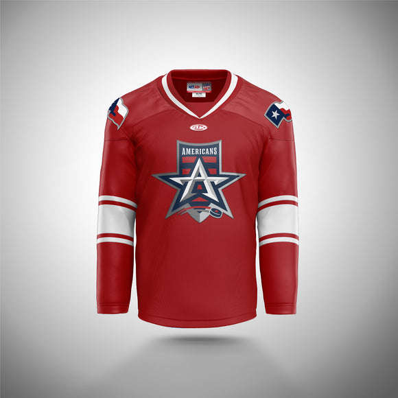 Allen Americans Youth Red Jersey 2022-23 - Replica