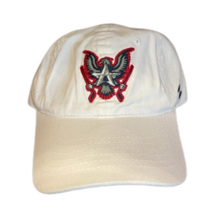 Allen Americans White Adjustable Hat-Eagle