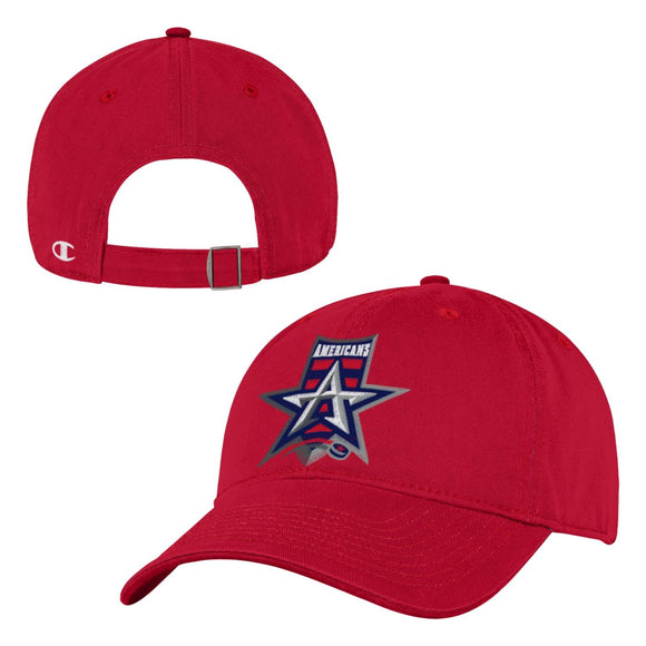 Allen Americans Red Champion Adjustable Hat