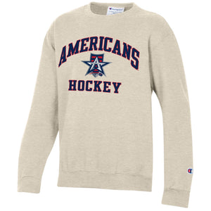 Allen Americans Youth Powerblend Crewneck-Oatmeal